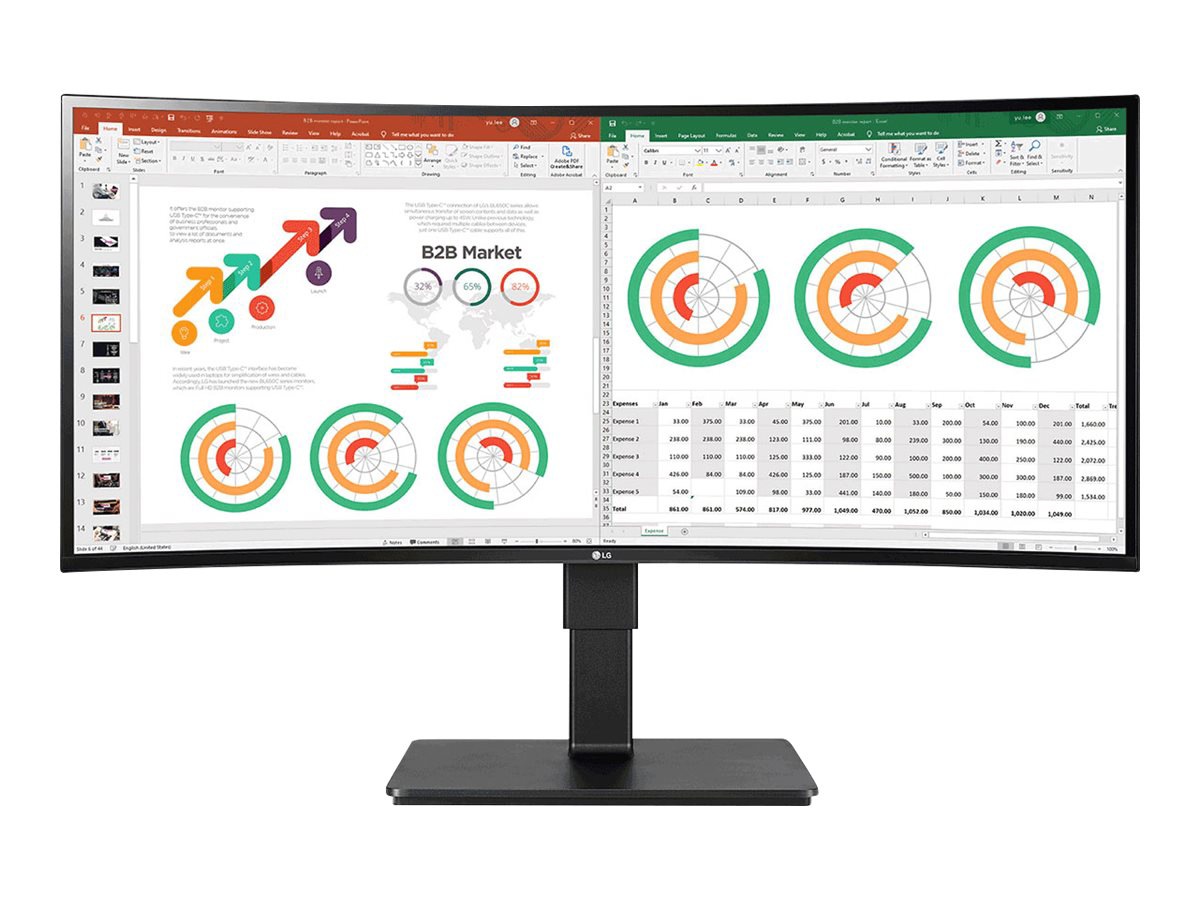 LG 34BN77C-B - LED monitor - curved - 34" - HDR
