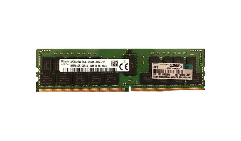 HPE SimpliVity - DDR4 - kit - 192 GB: 6 x 32 GB - DIMM 288-pin - 2933 MHz / PC4-23400 - registered