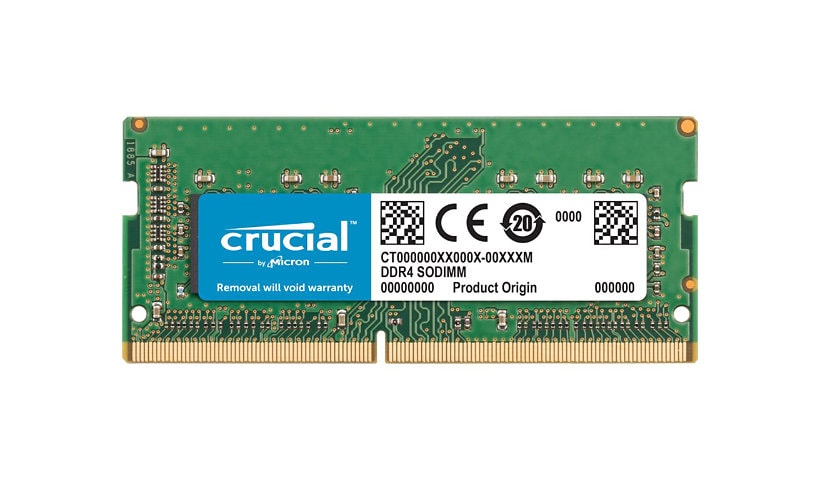 Crucial - DDR4 - module - 32 GB - SO-DIMM 260-pin - 2666 MHz / PC4-21300 - unbuffered