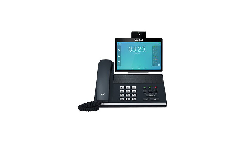 Yealink VP59 - IP video phone - with digital camera, Bluetooth interface with caller ID - 3-way call capability