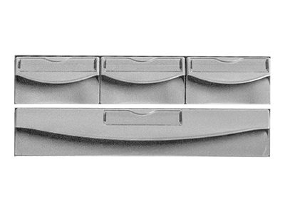 Capsa Healthcare - Standard Bins Accessory - Locking Gray Bin Kit 1 Wide 3 Small (FG9M3813-GRY)