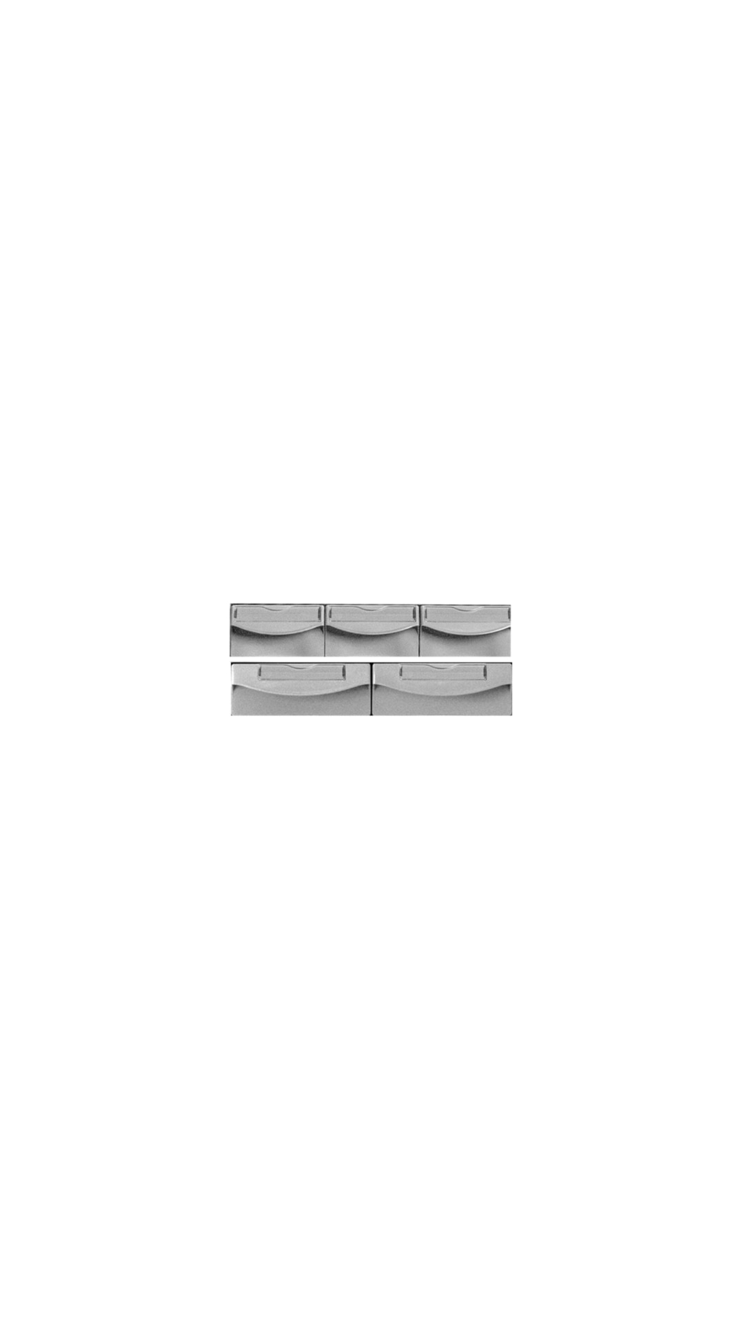 CAPSA NON-LOCK GRY BIN KIT 2MED 3SM