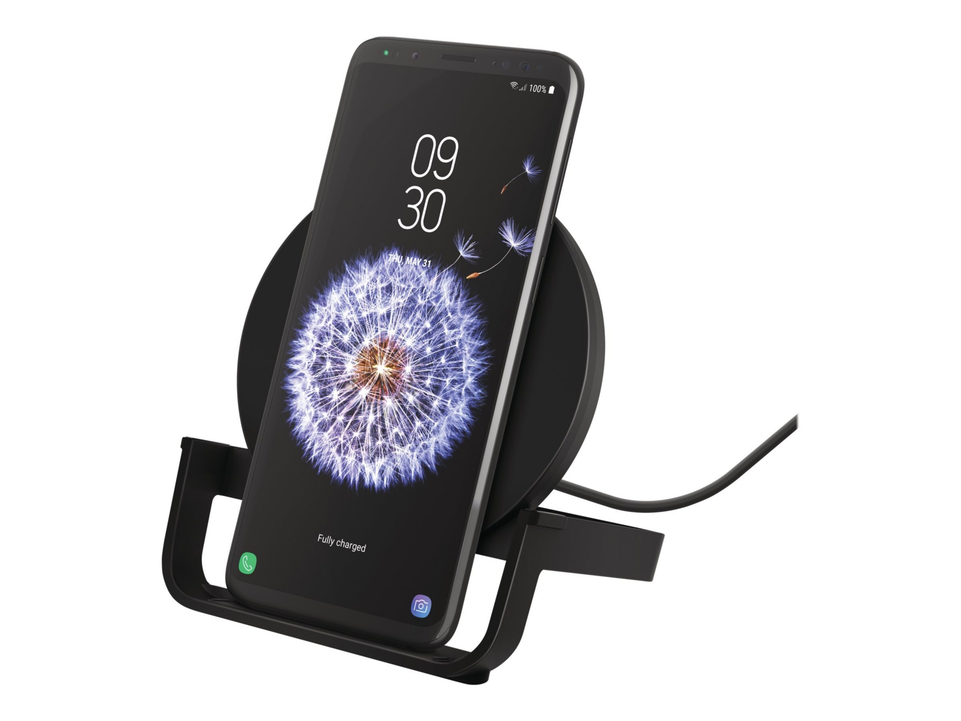 Belkin BOOST CHARGE wireless charging stand - + AC power adapter - 10 Watt  - WIB001TTBK - Cell Phone Accessories - CDW.ca