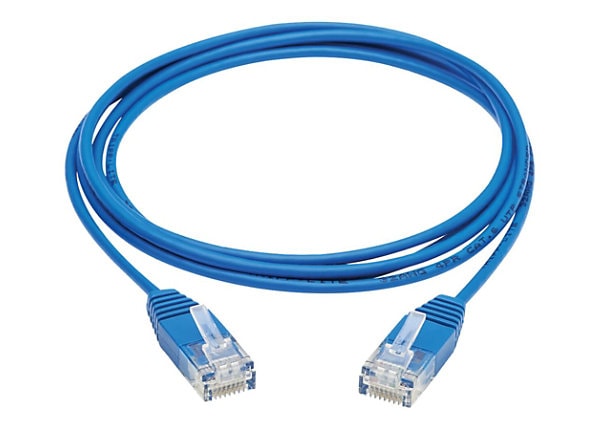 Patch Lead RJ45 . Color : Blue Black Quick Connect 5m CAT6 Ultra-Thin Flat Ethernet Network LAN Cable 