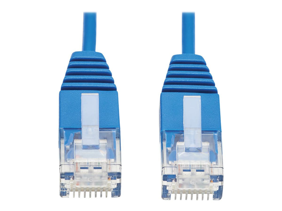 Eaton Tripp Lite Series Cat6 Gigabit Molded Ultra-Slim UTP Ethernet Cable (RJ45 M/M), Blue, 7 ft. (2.13 m) - network