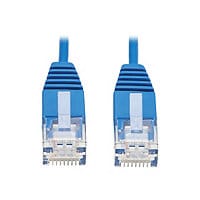 Eaton Tripp Lite Series Cat6a 10G Molded Ultra-Slim UTP Ethernet Cable (RJ45 M/M), Blue, 6-in. (15.24 cm) - network