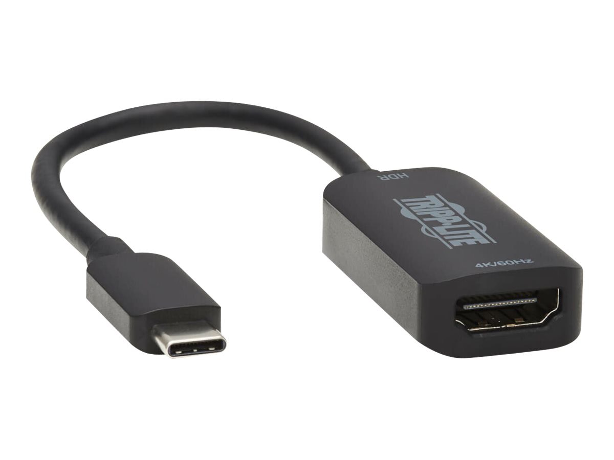Tripp Lite USB C to Adapter Cable (M/F), @ 60 Hz, Thunderbolt 3, Black, 15.24 cm - video / audio cable - - U444-06N-HDR-B - USB - CDW.com