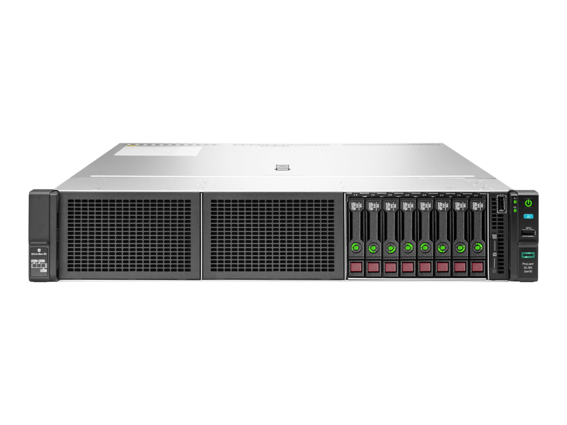 HPE ProLiant DL180 Gen10 - rack-mountable - Xeon Silver 4210R 2.4 GHz - 16 GB - no HDD