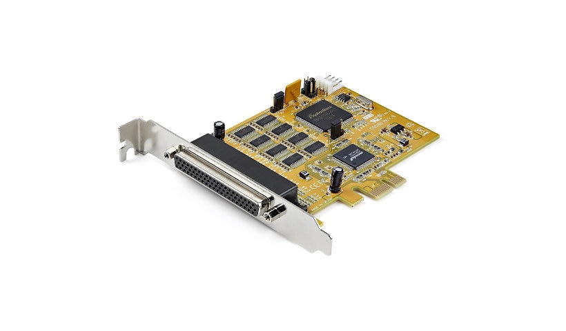 StarTech.com 8-Port PCI Express RS232 Serial Adapter Card - PCIe Serial DB9 Controller - 15kV ESD