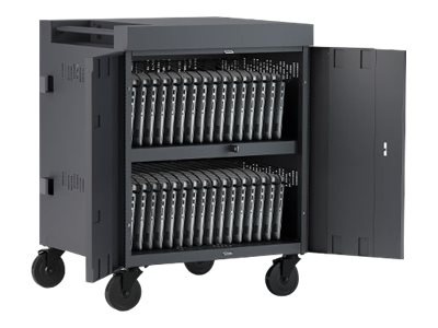 Bretford Cube TVC36 cart - pre-wired - for 36 tablets / notebooks - platinu