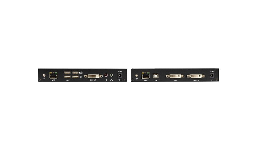 Black Box KVX Series KVM Extender - DVI, Transmitter and Receiver, CATx - rallonge écran-clavier-souris/audio/série/USB