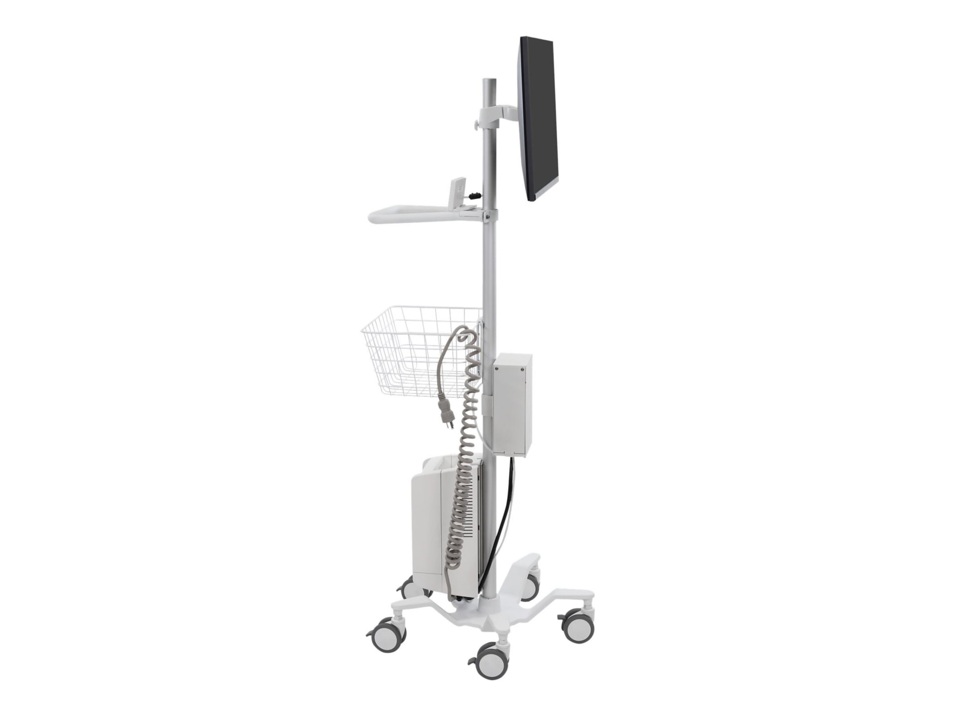 Ergotron StyleView Pole Cart cart - for LCD display / tablet - bright white
