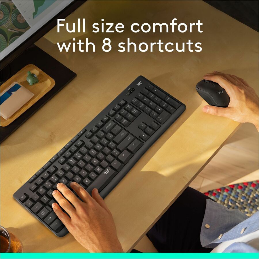 Thumbnail 3 of 19 for Logitech MK295 Silent - keyboard and mouse set - graphite