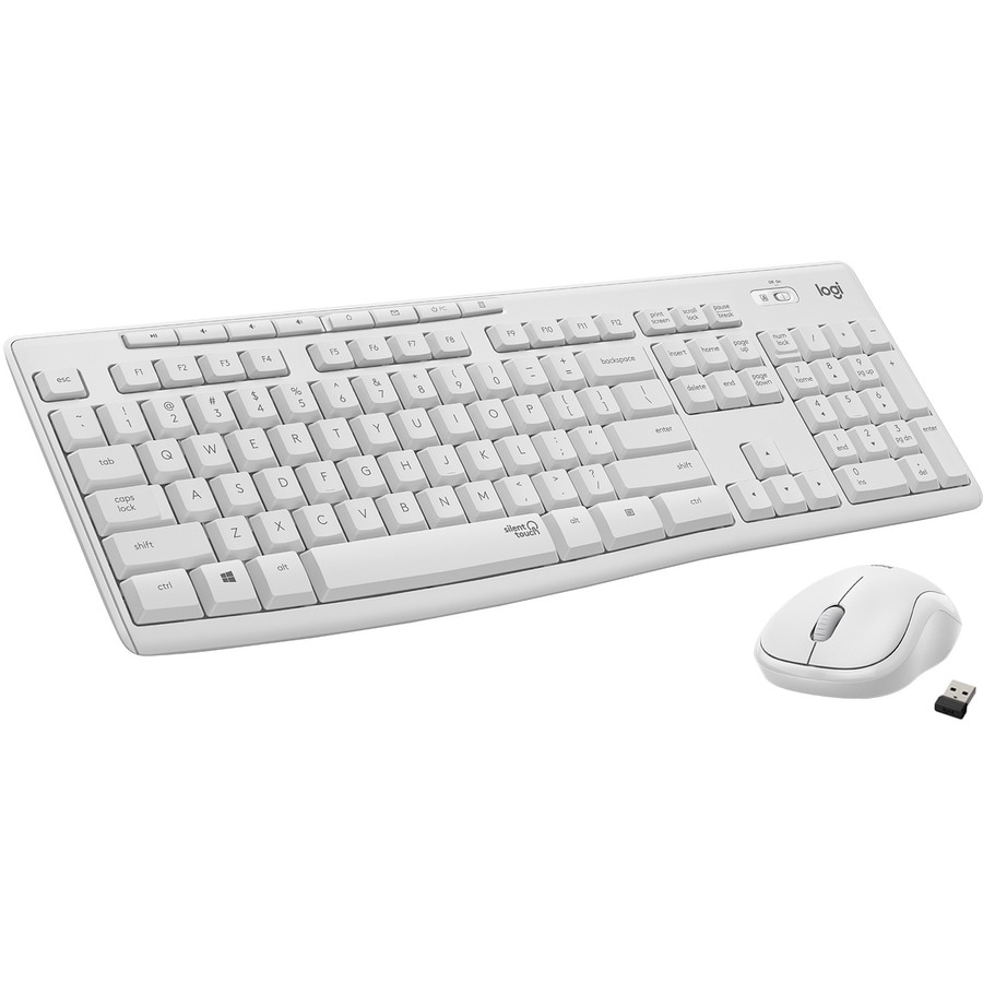 Logitech MK295 Silent - keyboard and mouse set - off white