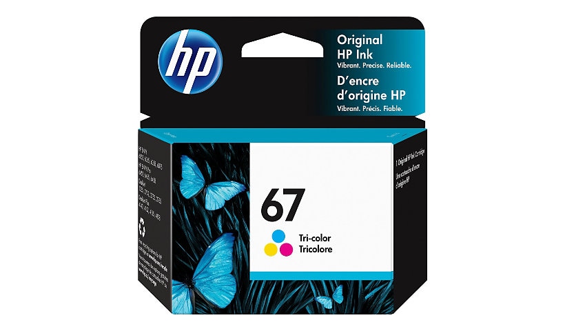 HP 67 Original Inkjet Ink Cartridge - Tri-color - 1 Each