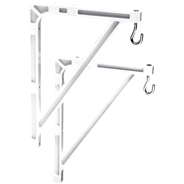Da-Lite 10-14" Wall Mount and Extension Brackets - White