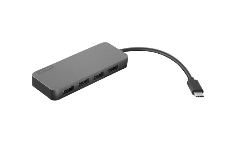 Lenovo USB-C to 4 Port USB-A Hub - hub - 4 ports - 4X90X21427