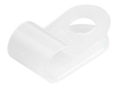 Main image 1 for StarTech.com 100 Screw Mount Cable Clamps R-Type Reusable Nylon Clips Small