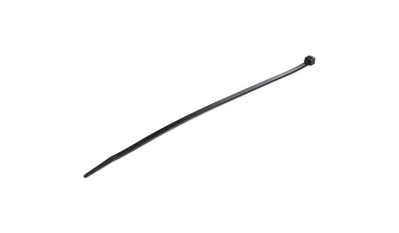 StarTech.com 10" Cable Ties - 2-5/8" Dia, 50lb Tensile Strength, Nylon, UL Listed, 100 Pack - Black