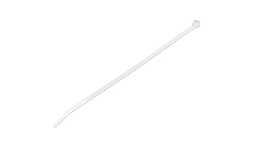 StarTech.com 10" Cable Ties - 2-5/8" Dia, 50lb Tensile Strength, Nylon, UL Listed, 100 Pack - White