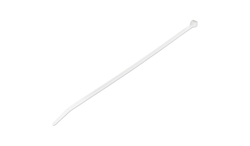 StarTech.com 10" Cable Ties - 2-5/8" Dia, 50lb Tensile Strength, Nylon, UL Listed, 1000 Pack - White