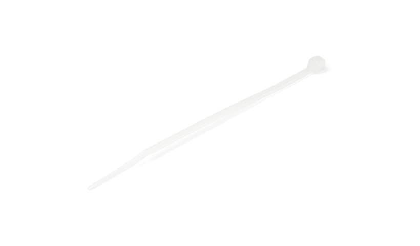 StarTech.com 4" Cable Ties - 7/8" Dia, 18lb Tensile Strength, Nylon 66, UL Listed, 100 Pack - White