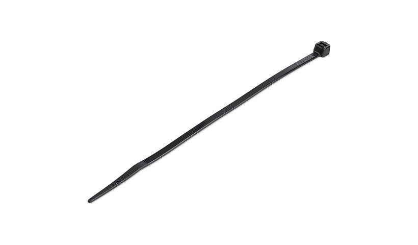 StarTech.com 6" Cable Ties - 1-3/8" Dia, 40lb Tensile Strength, Nylon, UL Listed, 100 Pack - Black