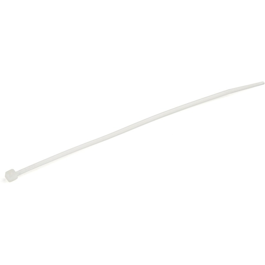 StarTech.com 6" Cable Ties - 1-3/8" Dia, 40lb Tensile Strength, Nylon, UL Listed, 100 Pack - White