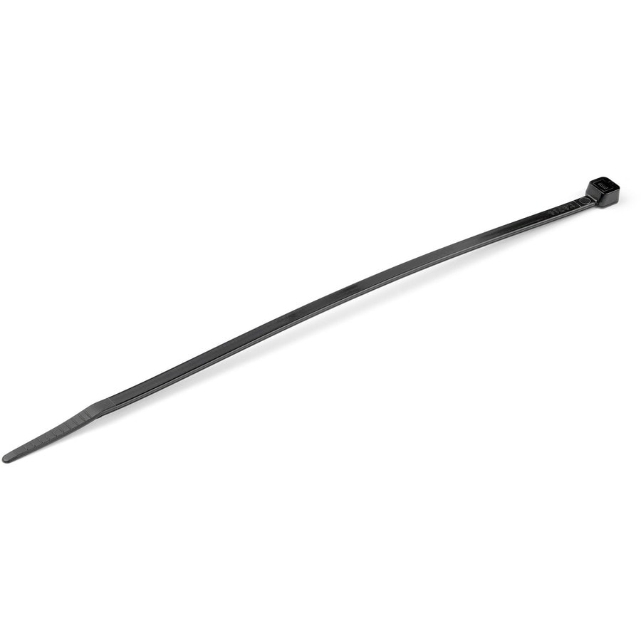 StarTech.com 8" Cable Ties - 2-1/8" Dia, 50lb Tensile Strength, Nylon, UL Listed, 100 Pack - Black