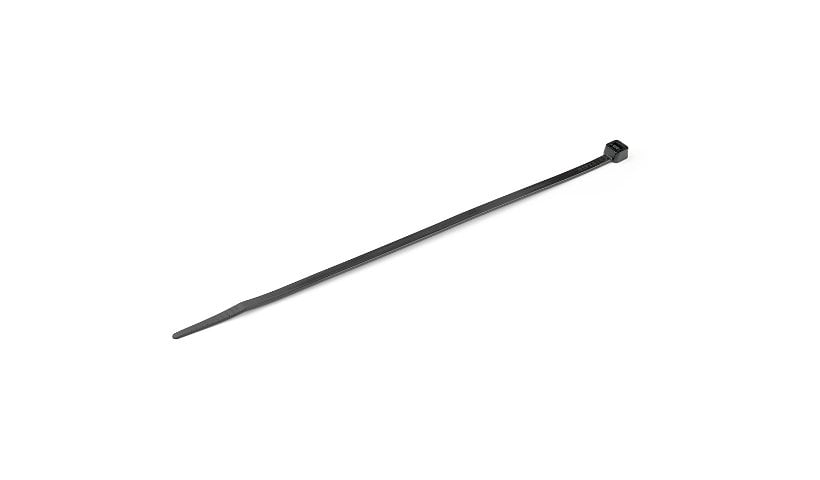 StarTech.com 8" Cable Ties - 2-1/8" Dia, 50lb Tensile Strength, Nylon, UL Listed, 1000 Pack - Black