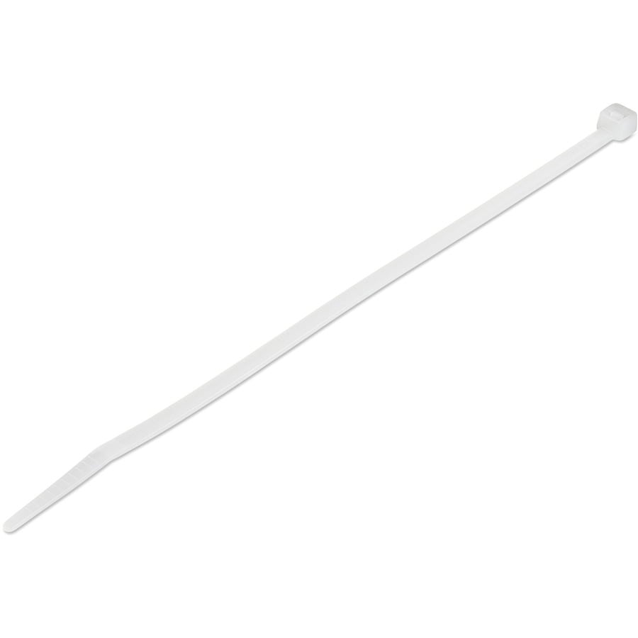 StarTech.com 8" Cable Ties - 2-1/8" Dia, 50lb Tensile Strength, Nylon, UL Listed, 100 Pack - White