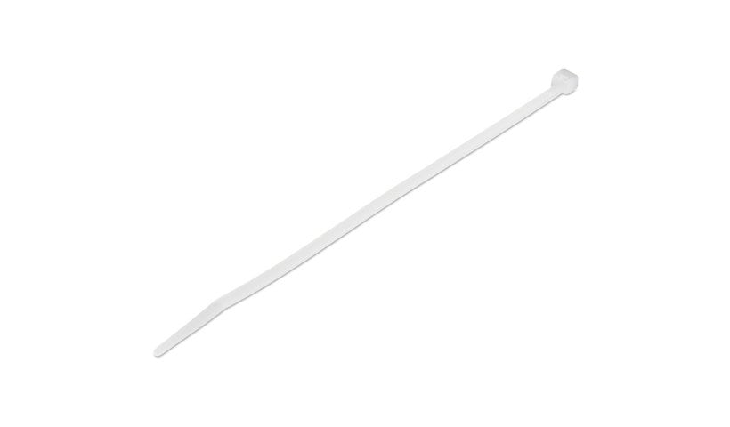 StarTech.com 8" Cable Ties - 2-1/8" Dia, 50lb Tensile Strength, Nylon, UL Listed, 1000 Pack - White