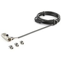 StarTech.com 6.5ft 3-in-1 Universal Laptop Cable Lock - Combination - K-Slot/Nano/Wedge Computer