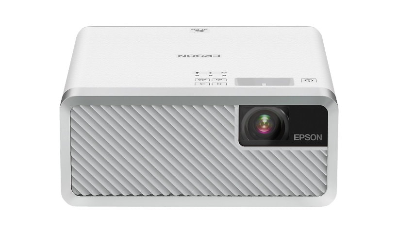 Epson EF-100W - 3LCD projector - portable - white and silver
