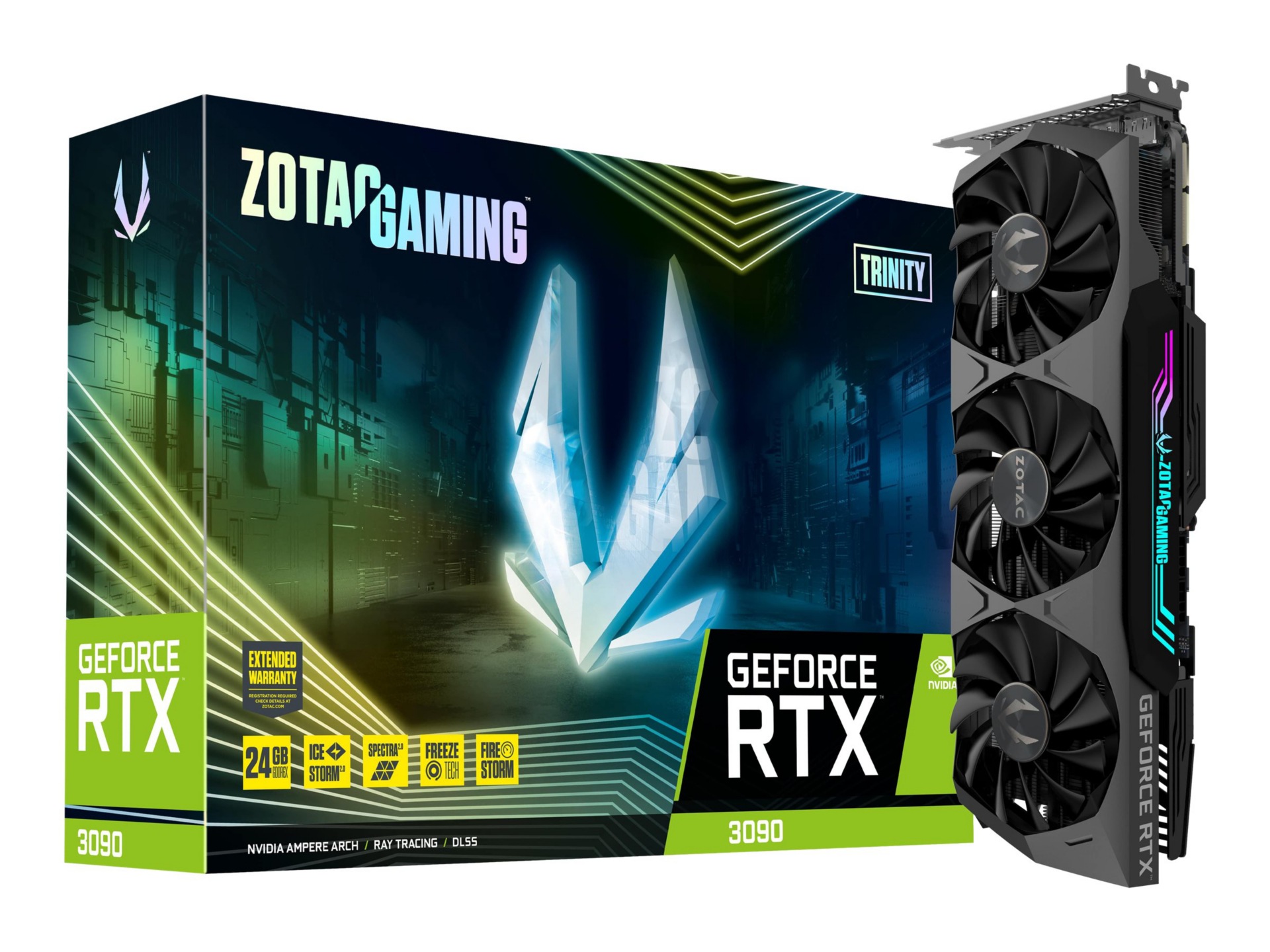 ZOTAC GAMING GeForce RTX 3090 Trinity - graphics card - GF RTX 3090 - 24 GB