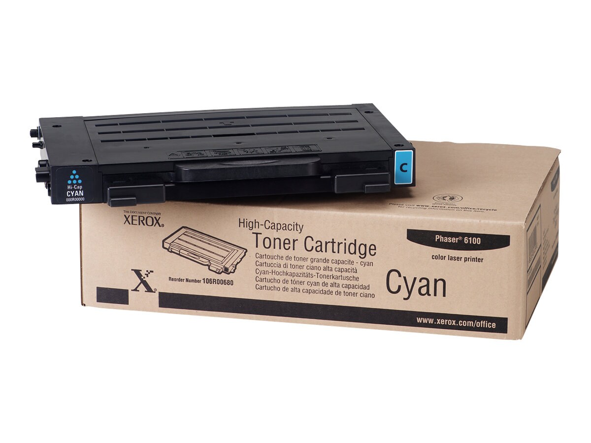 Xerox High-Capacity Phaser 6100 - High Capacity - cyan - original - toner c