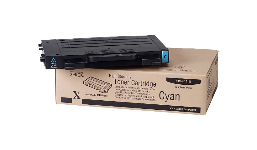 Xerox High-Capacity Phaser 6100 - High Capacity - cyan - original - toner c