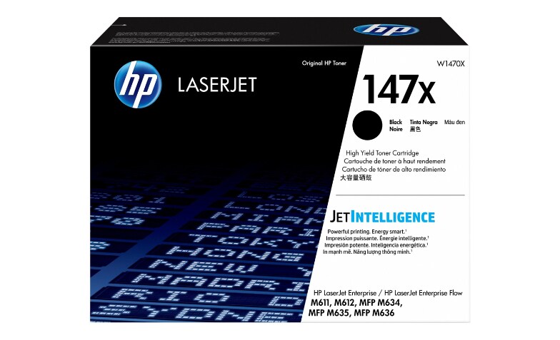 HP 147X Original High Yield Laser Toner Cartridge Black 1 Each