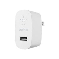 Belkin USB-A Wall Charger + Lightning Cable (12W) Apple Mfi 3ft/1M -White