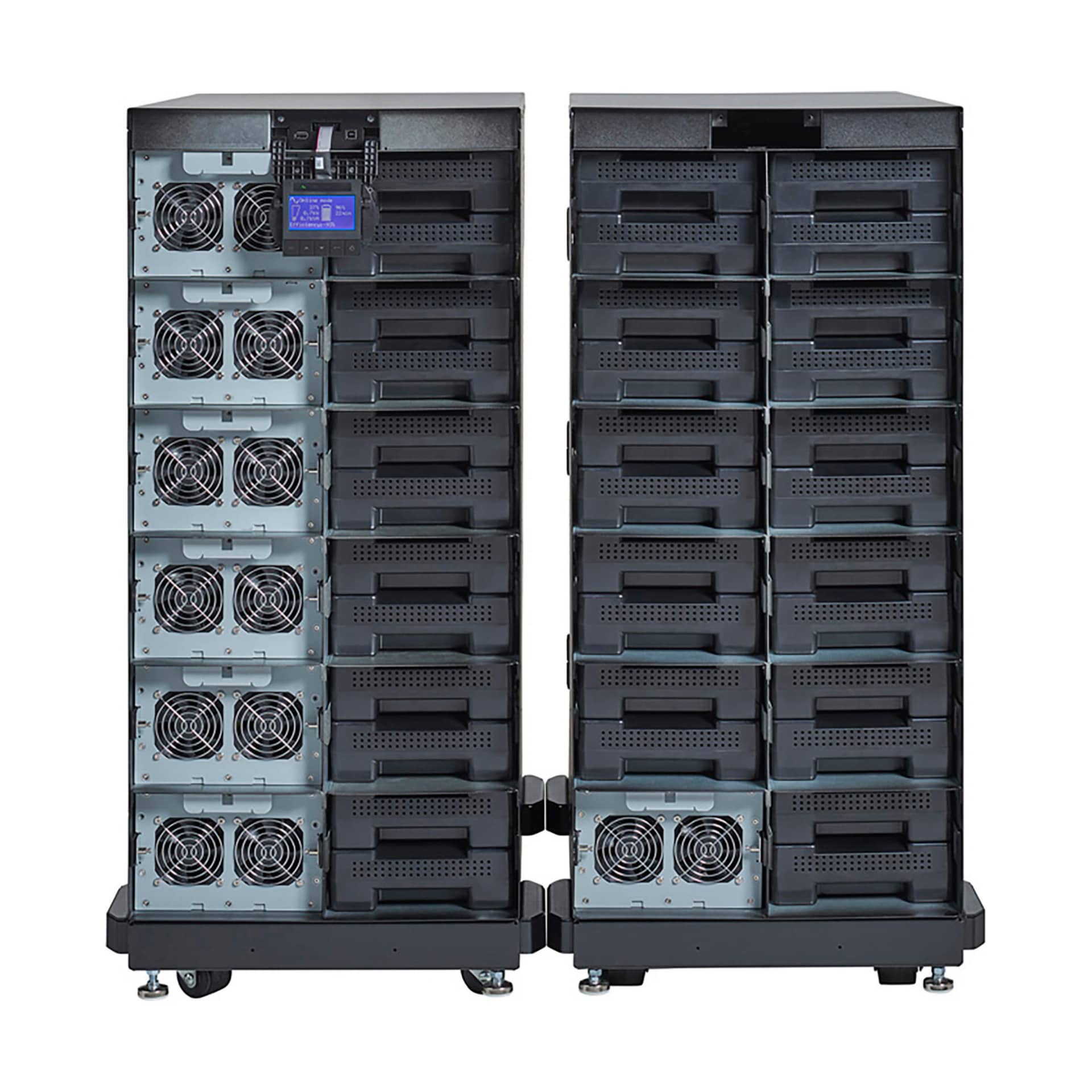 Eaton 9PXM 8-Slot Connected External Battery Cabinet for 9PXM Online Double-Conversion UPS, Add up to 4 EBMs, 14U