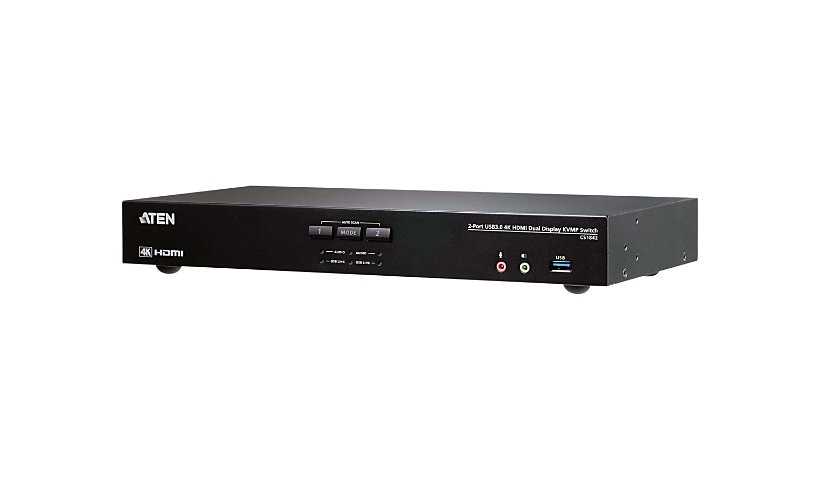 ATEN CS1842 2-Port USB 3.0 4K HDMI Dual Display KVMP Switch - KVM / audio / USB switch - 2 ports