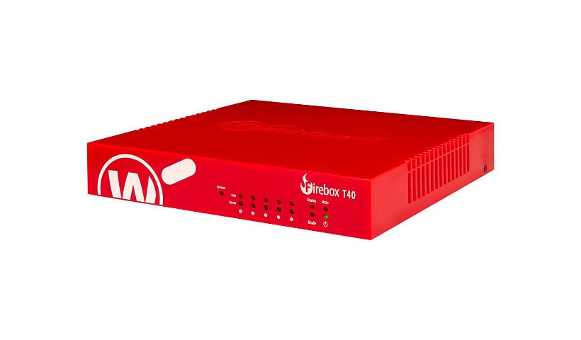 WatchGuard Firebox T40-W - security appliance - Wi-Fi 5, Wi-Fi 5 - WatchGuard Trade-Up Program - with 1 year Total