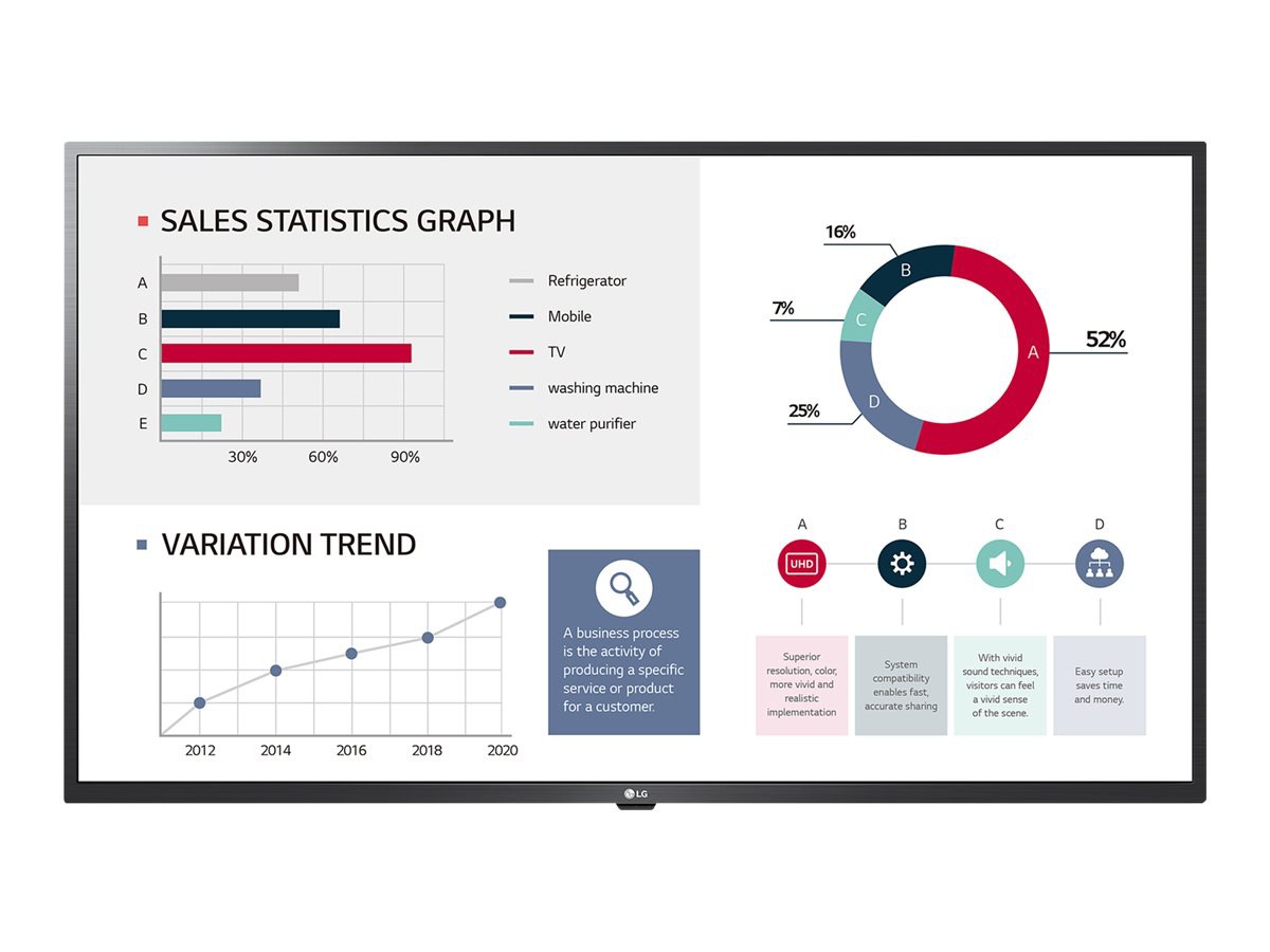 LG 43UL3G-B UL3G Series - 43" LED-backlit LCD display - 4K