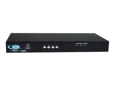 NTI UNIMUX UNIMUX-HD4K-4 - KVM / USB switch - 4 ports - rack-mountable