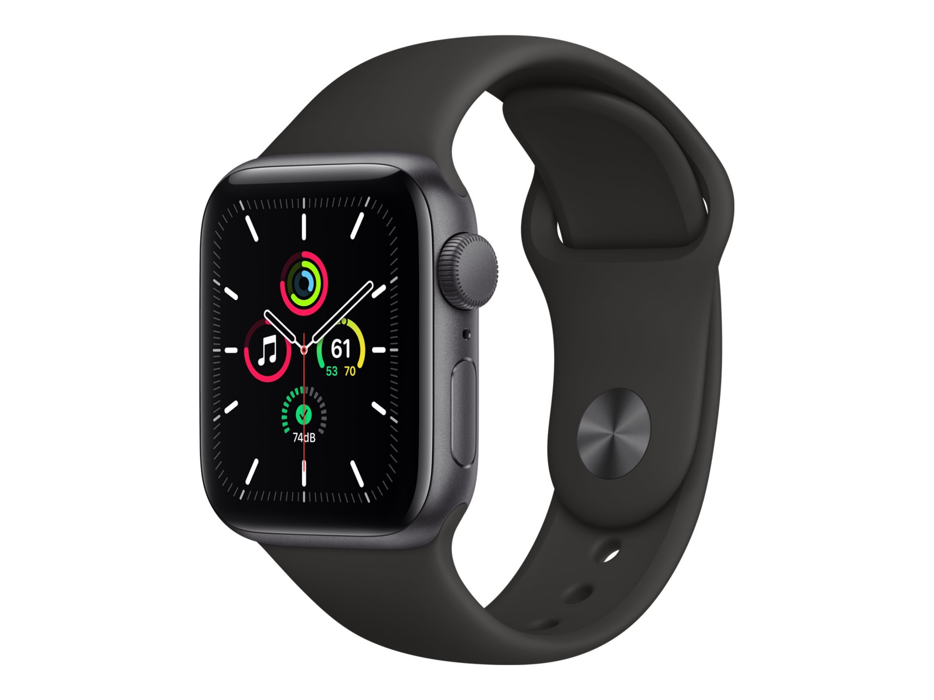 Apple Watch SE (GPS) - space gray aluminum - smart watch with sport band -