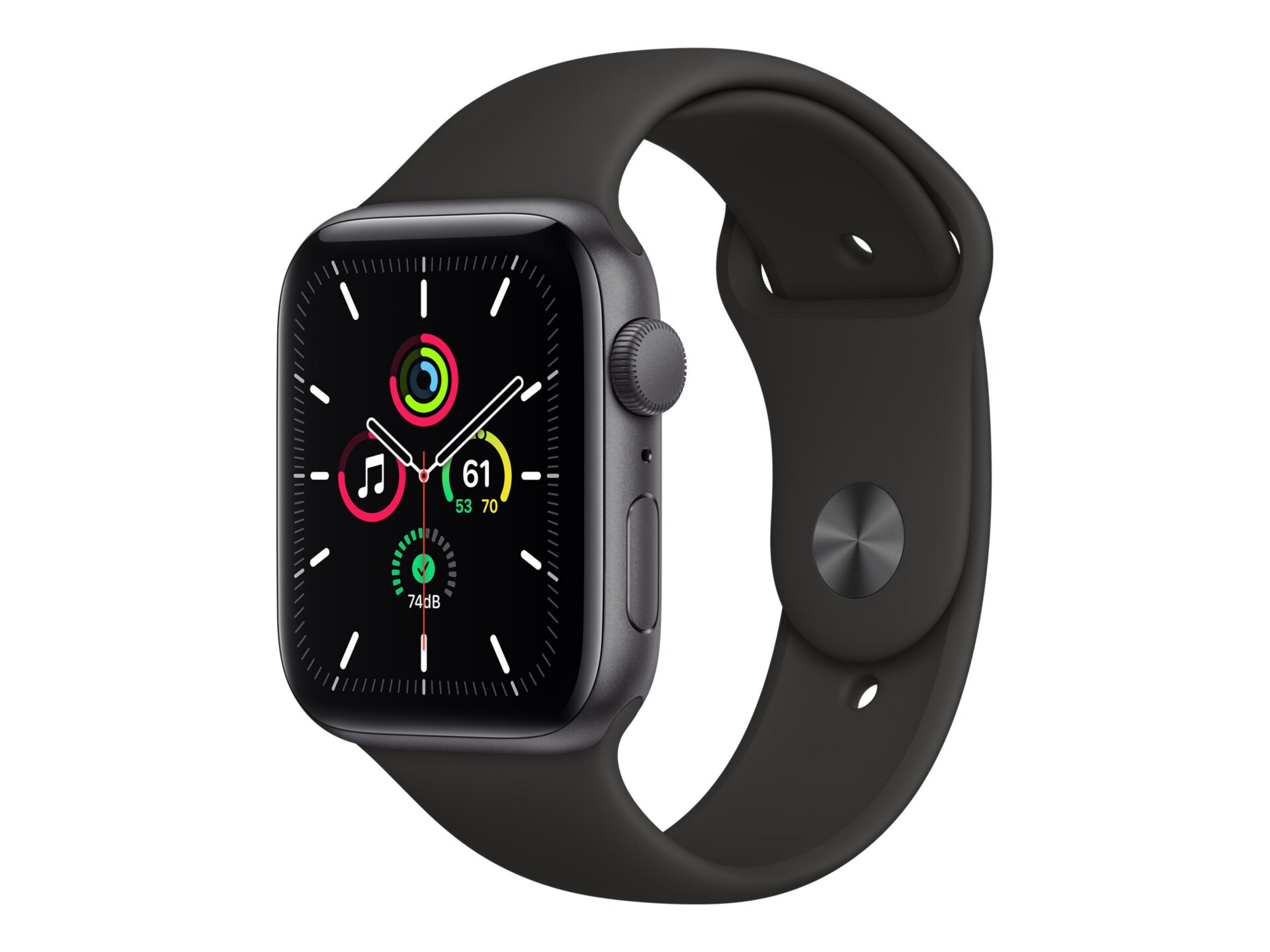 Apple Watch SE (GPS) - space gray aluminum - smart watch with sport band -
