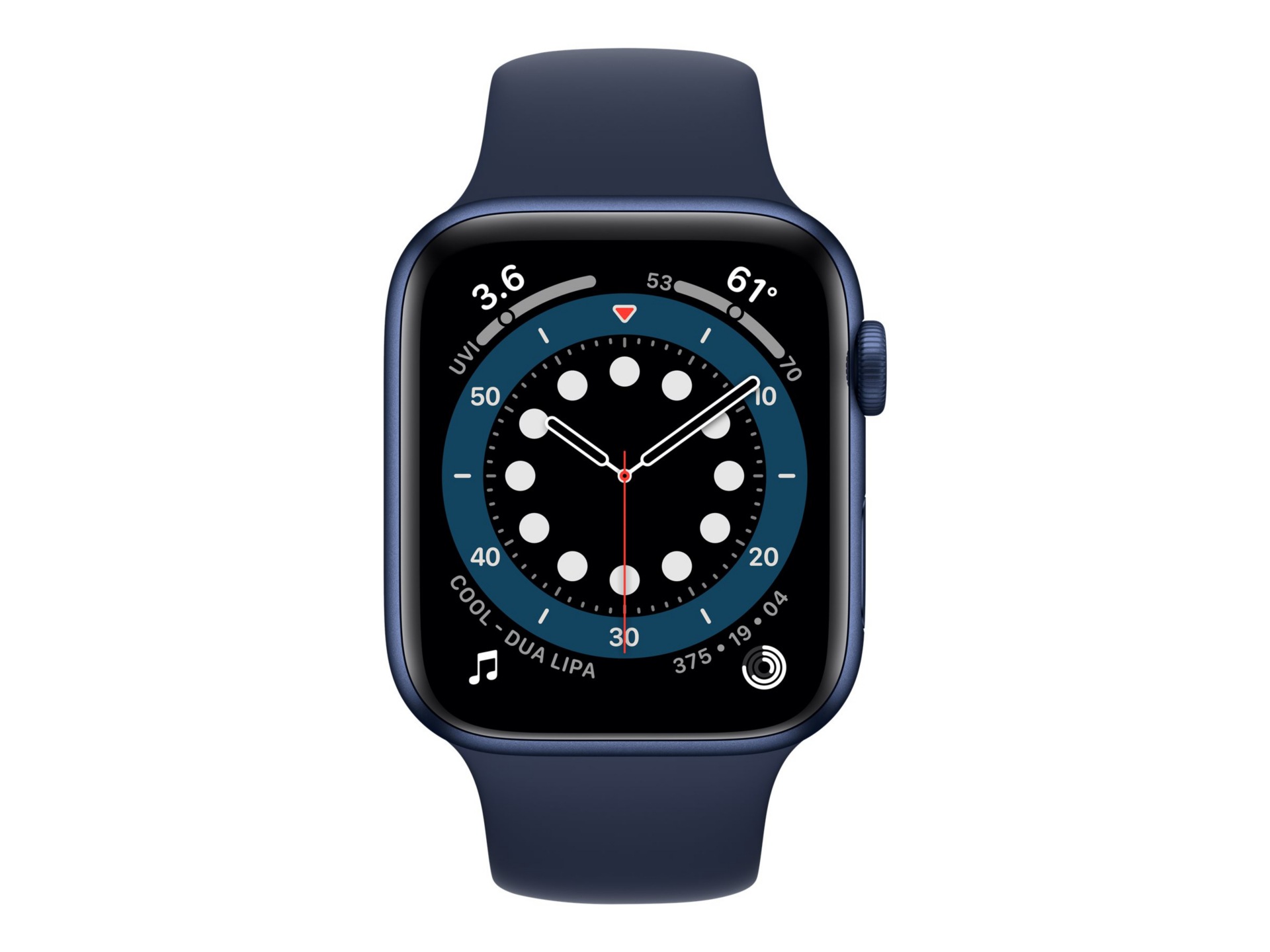 Thumbnail 2 of 3 for Apple Watch Series 6 (GPS) - blue aluminum - smart watch with sport band -