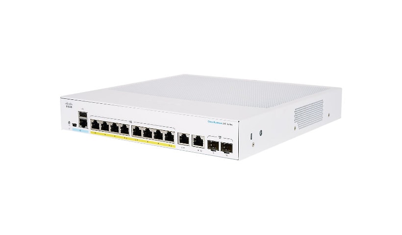 Cisco Business 350 Series 350-8FP-2G - switch - 8 ports - managed - rack-mountable