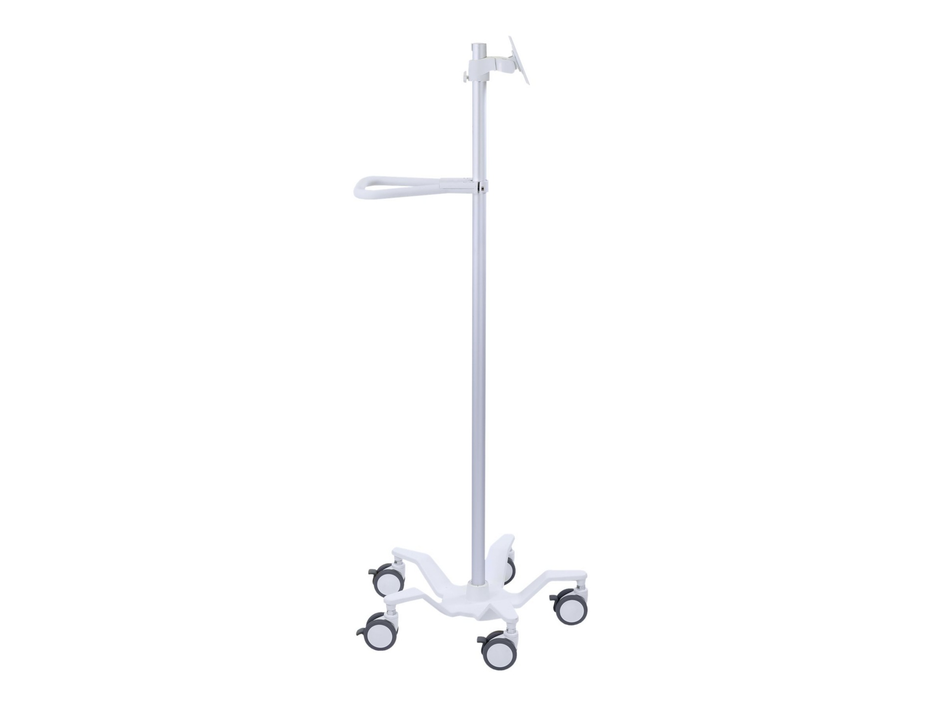 Ergotron Pole Cart chariot - pour écran LCD / tablette - blanc brillant