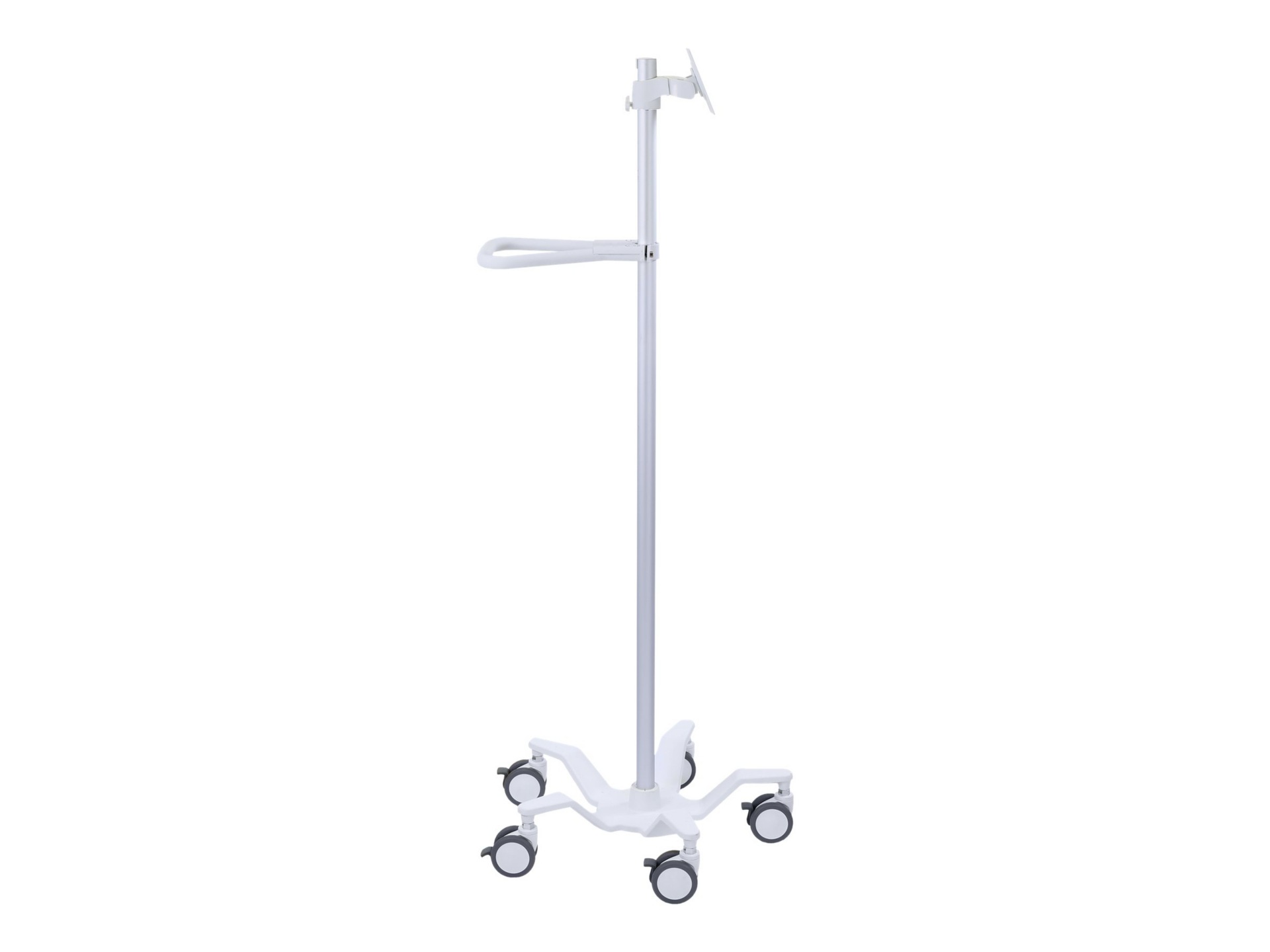 Ergotron Pole Cart chariot - pour écran LCD / tablette - blanc brillant